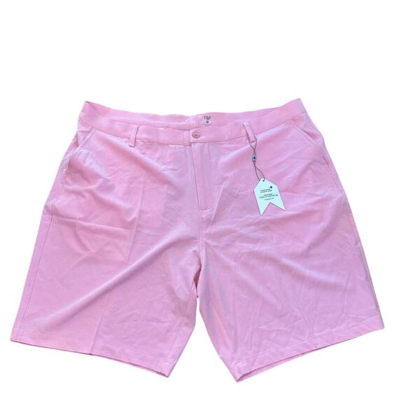 NWT 1764 Signature Men's Pink Flat Front Performance Golf Shorts Size 42 - Picture 1 of 7